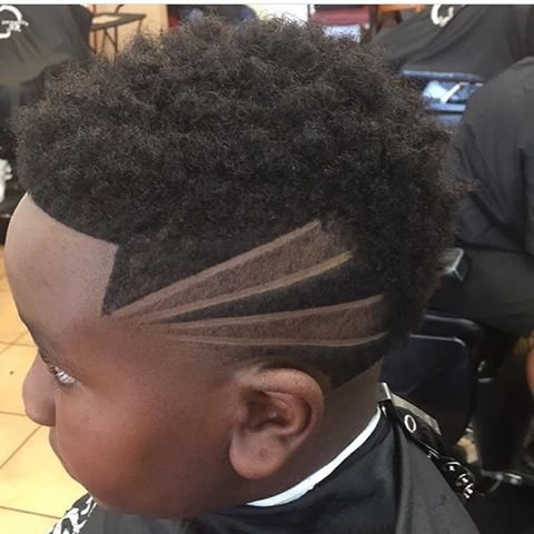 Custom hair design and line work at Barbers 4 Days